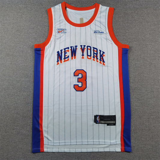 Men's New York Knicks Josh Hart #3 White 2024/25 Swingman Player Jersey1 - City Edition