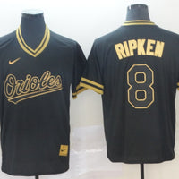 Men's Baltimore Orioles Cal Ripken Jr. #8 Black Authentic Player Jersey1