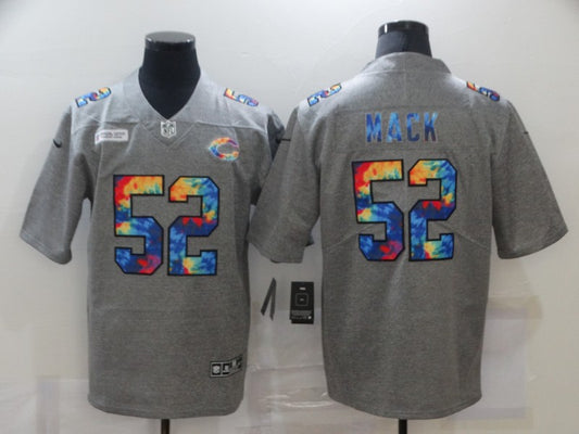 Men's Chicago Bears Khalil Mack #52 Gray Team Game Jersey1