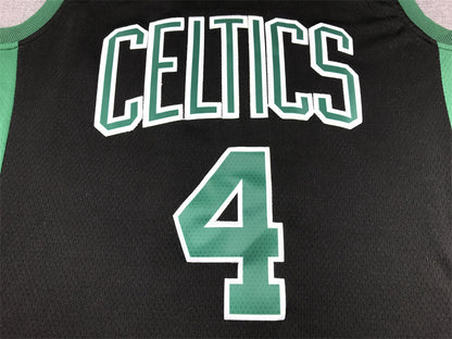 Men's Boston Celtics Jrue Holiday #4 Black Swingman Jersey1 - Statement Edition