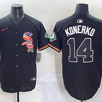 Men's Chicago White Sox Paul Konerko #14 Black Replica Player Jersey