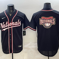 Men's Washington Nationals Fashion Limited Black Out Jersey