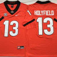 Men's Georgia Bulldogs Elijah Holyfield #13 Red Player Game Jersey