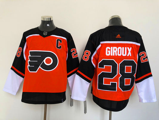 Men's Philadelphia Flyers Claude Giroux #28 Orange Player Jersey1