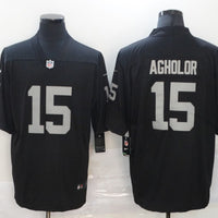 Men's Las Vegas Raiders Nelson Agholor #15 Black Game Jersey1