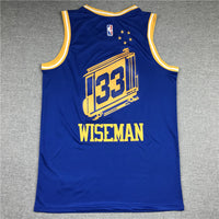 Men's Golden State Warriors James Wiseman #33 Blue Swingman Player Jersey1