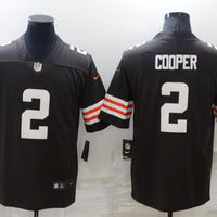Men's Cleveland Browns Amari Cooper #2 Brown Player Game Jersey1