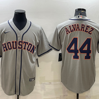 Men's Houston Astros Yordan Alvarez #44 Gray Replica Player Jersey1
