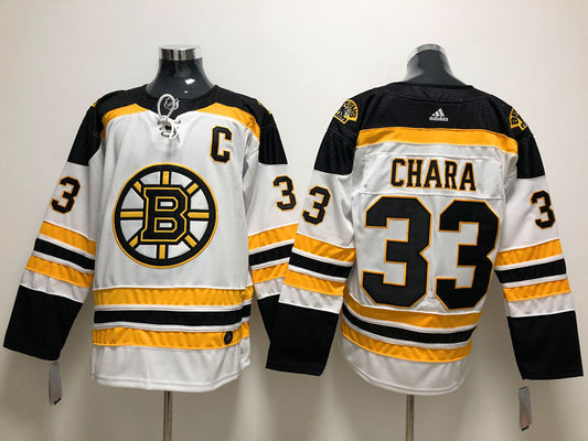 Men's Boston Bruins Zdeno Chara #33 White Replica Jersey1
