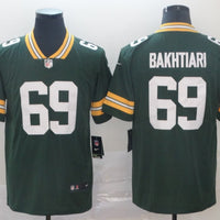 Men's Green Bay Packers David Bakhtiari #69 Green Game Jersey1