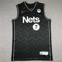 Men's Brooklyn Nets Kevin Durant #7 Black 2020/21 Swingman Player Jersey1