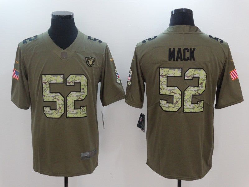 Men's Las Vegas Raiders Khalil Mack #52 Brown Game Player Jersey1