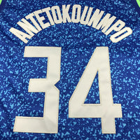 Men's Milwaukee Bucks Giannis Antetokounmpo #34 Blue 2023/24 Swingman Jersey1 - City Edition