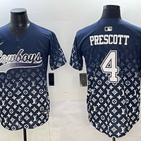 Dak Prescott #4 Dallas Cowboys Navy Team Game Player Jersey - JerseysFreak
