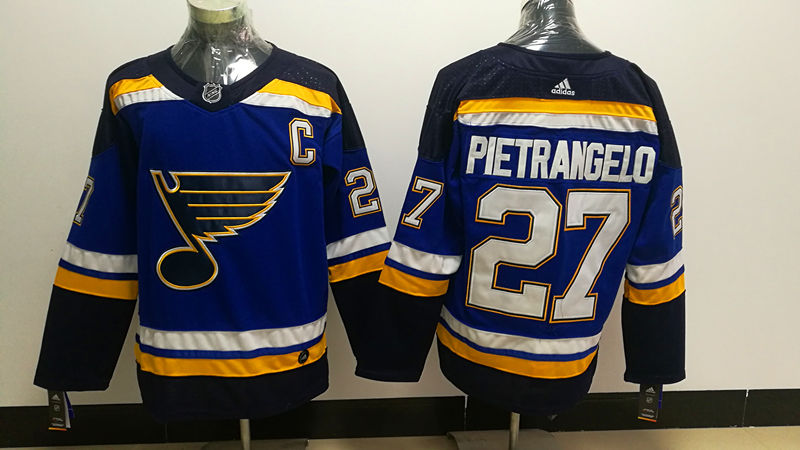 Men's St. Louis Blues Alex Pietrangelo #27 Blue Home Breakaway Player Jersey1
