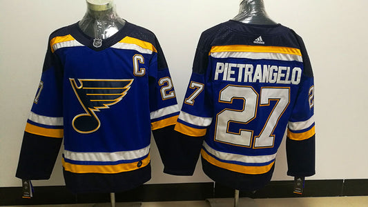 Men's St. Louis Blues Alex Pietrangelo #27 Blue Home Breakaway Player Jersey1