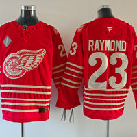 Men's Detroit Red Wings Lucas Raymond #23 Fanatics Red Player Game Jersey