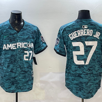 Men's American League Vladimir Guerrero Jr. #27 Teal 2023 MLB All-Star Game Limited Player Jersey1