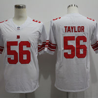 Men's New York Giants Lawrence Taylor #56 White Fashion Game Jersey1