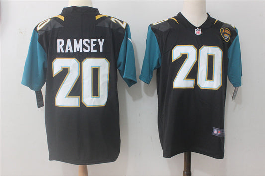Men's Jacksonville Jaguars Jalen Ramsey #20 Black Alternate Player Game Jersey1