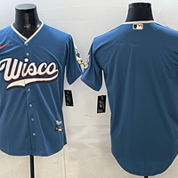Men's Milwaukee Brewers Mineral Blue 2026 City Connect Stadium Jersey