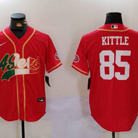 Men's San Francisco 49ers George Kittle #85 Scarlet Game Jersey1