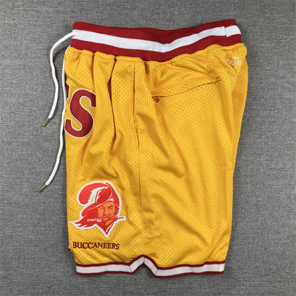 Men's Tampa Bay Buccaneers Yellow Pocket Shorts1