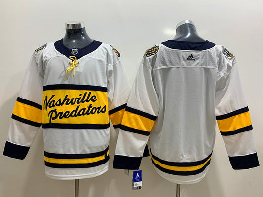 Men's Nashville Predators White Blank Jersey1