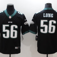 Men's Philadelphia Eagles Chris Long #56 Black Game Jersey1