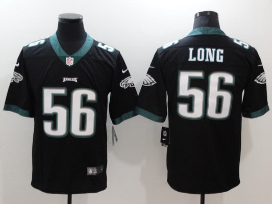 Men's Philadelphia Eagles Chris Long #56 Black Game Jersey1