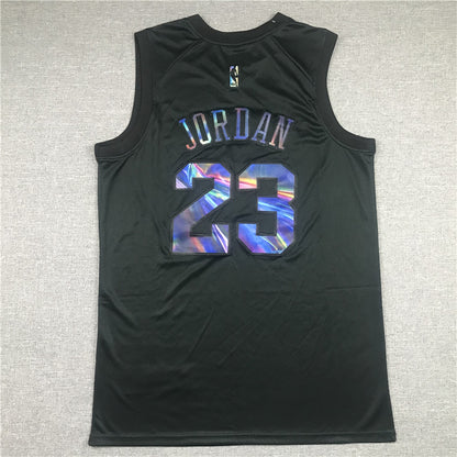 Men's Chicago Bulls Michael Jordan #23 Black Classics Swingman Player Jersey1