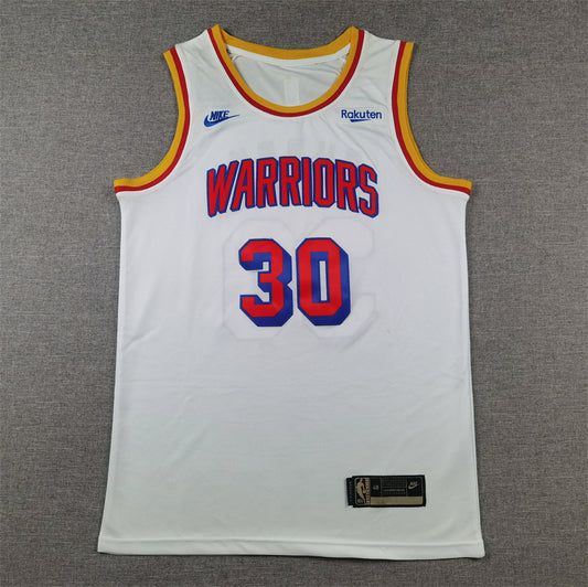 Men's Golden State Warriors Stephen Curry #30 White 2024/25 Swingman Jersey1 - Classic Edition