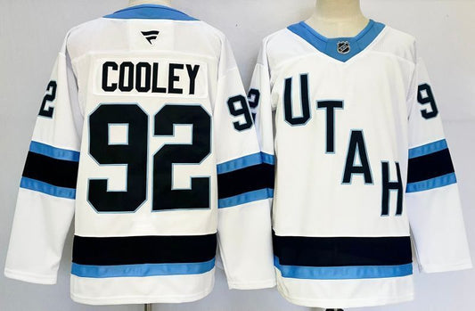 Men's Utah Mammoth Logan Cooley #92 Fanatics White Player Game Jersey