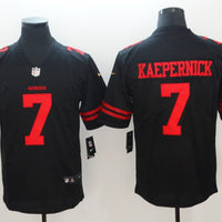Men's San Francisco 49ers Colin Kaepernick #7 Black Player Game Jersey1