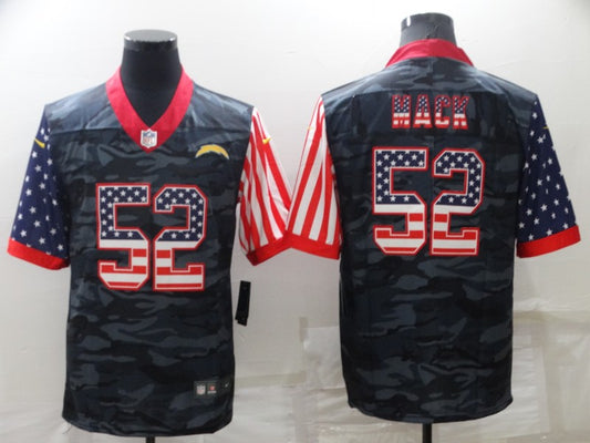 Men's Los Angeles Chargers Khalil Mack #52 Grey Camouflage Player Jersey1