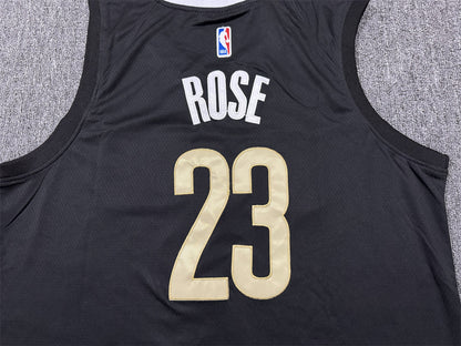 Men's Memphis Grizzlies Derrick Rose #23 Black 2023/24 Swingman Jersey1 - City Edition