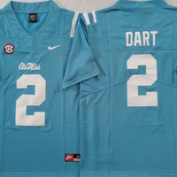 Jaxson Dart Ole Miss Rebels Blue Jersey