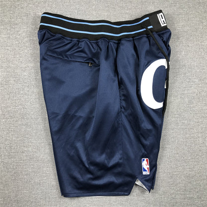 Men's LA Clippers Navy 2023/24 Pocket Shorts1 City Edition