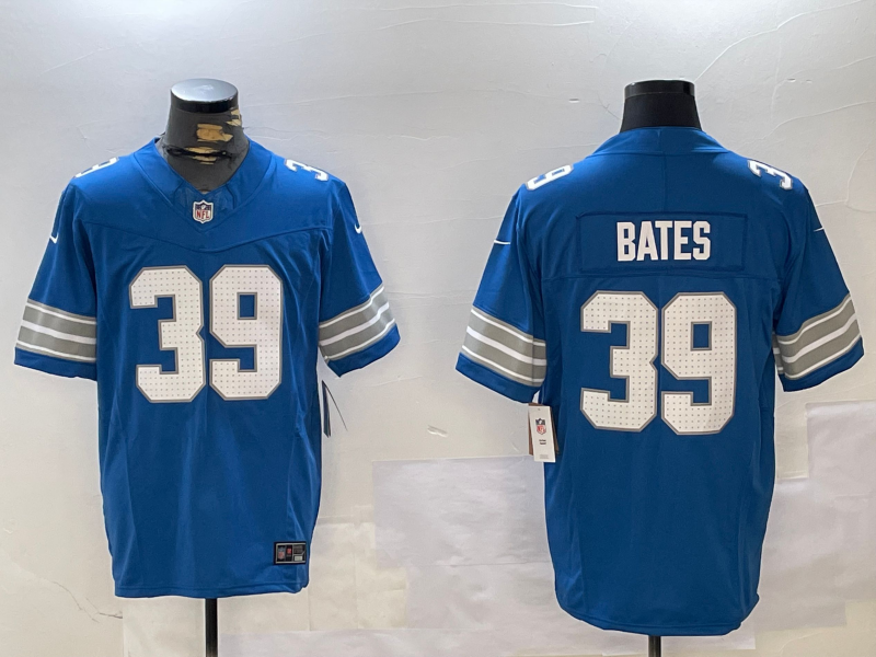 Jake Bates #39 Detroit Lions Blue Team Game Jersey - JerseysFreak