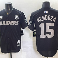 Men's Las Vegas Raiders Fernando Mendoza #15 Black Player Jersey