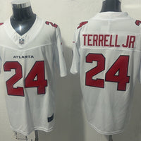 Men's Atlanta Falcons A.J. Terrell #24 White Game Jersey