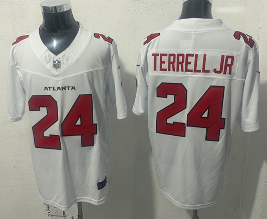 Men's Atlanta Falcons A.J. Terrell #24 White Game Jersey