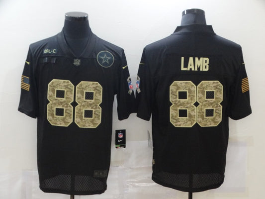 Men's Dallas Cowboys CeeDee Lamb #88 Black Player Game Jersey1