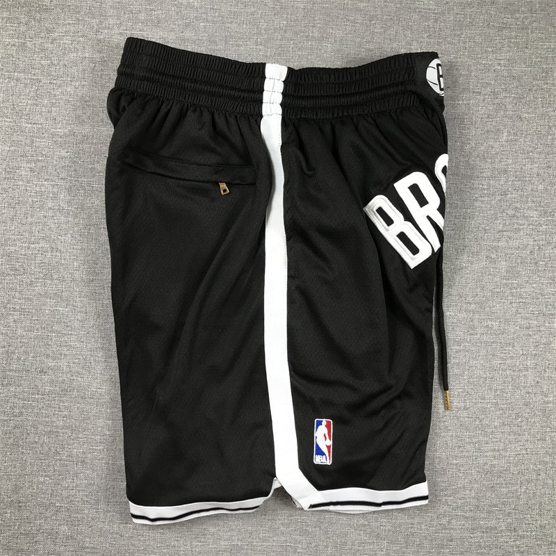 Men's Brooklyn Nets Black Pocket Shorts1