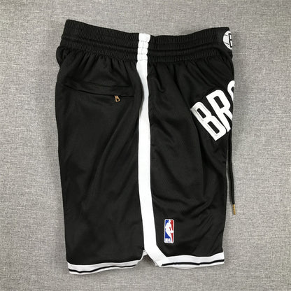 Men's Brooklyn Nets Black Pocket Shorts1