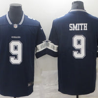 Men's Dallas Cowboys Emmitt Smith #9 Navy Game Player Jersey1