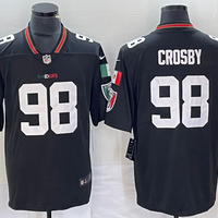 Men's Las Vegas Raiders Maxx Crosby #98 Black Vapor F.U.S.E. Limited Jersey1
