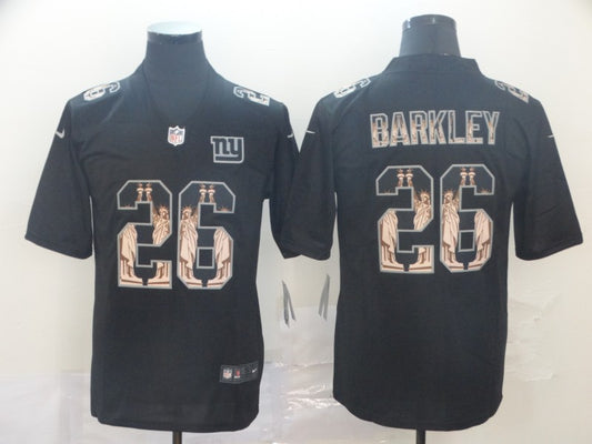 Men's New York Giants #26 Saquon Barkley Black Game Jersey1