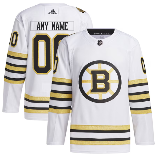 Men's Boston Bruins Fanatics Branded White Custom Jersey1