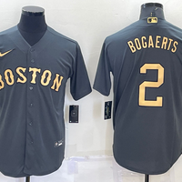 Men's Boston Red Sox Xander Bogaerts #2 Gray Replica Player Jersey1